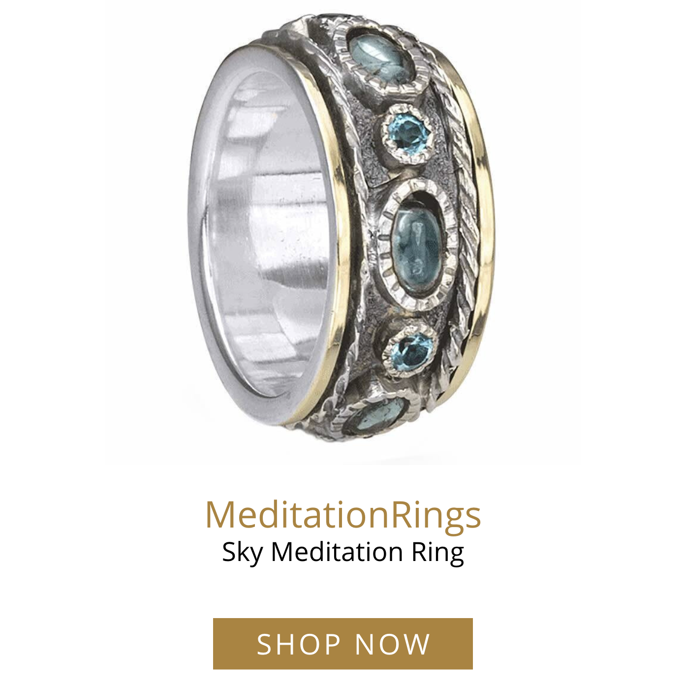 MeditationRings Sky Meditation Ring
