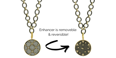 Signature Double Sided Pendant Chain Link Necklace