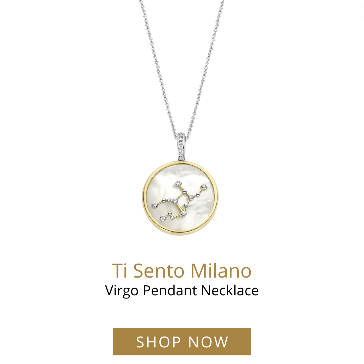 Ti Sento Virgo Pendant Necklace